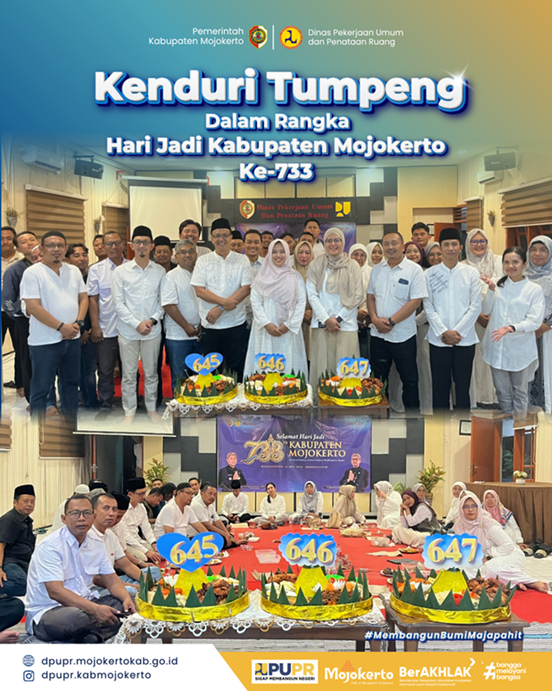 Kenduri Tumpeng dalam rangka Tasyakuran Hari Jadi Kabupaten Mojokerto Ke-733