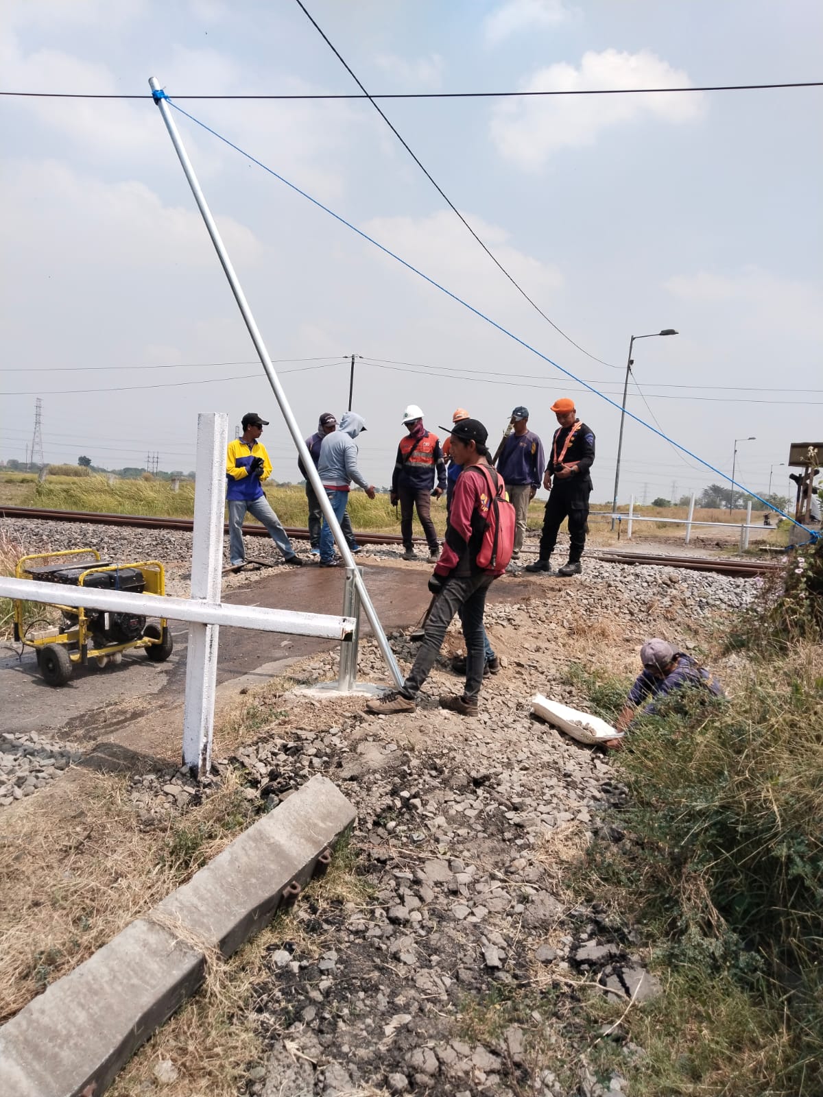 Pengaspalan Jalur Kereta Api JPL 39 Wonoayu, Kepuhanyar